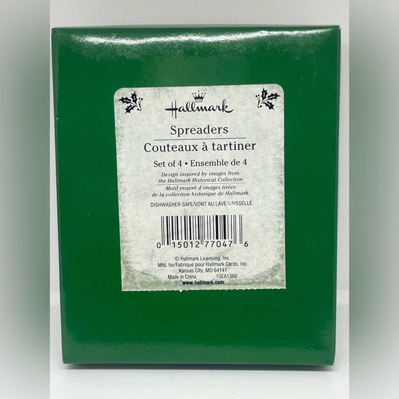 Vintage Hallmark Old World Santa Cheese Spreaders Stainless - Picture 3 of 7